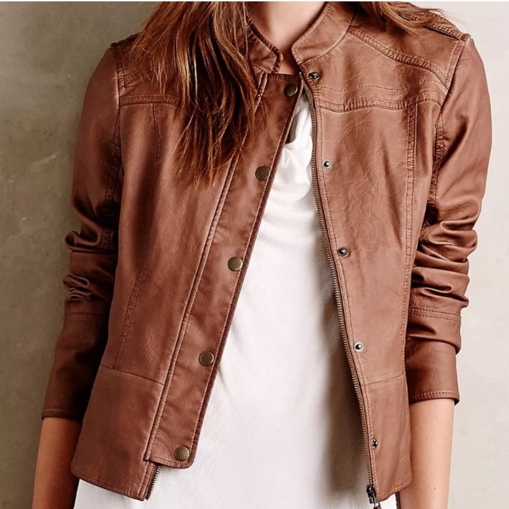 Anthropologie Vegan Leather Jacket